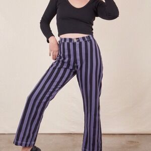 BIG BUD PRESS WESTERN‎ PANTS SIZE XXS Purple Black Stripe